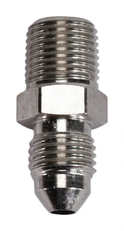 Speedfx 560316E -3An To 1/8" Nptf Straight Fitting – Electro-Nickel Plated Aluminum 1