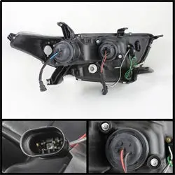 Spyder Auto 5075055 Led Drl Projector Headlights – Black Housing With H1 High / H7 Low Bulbs 1