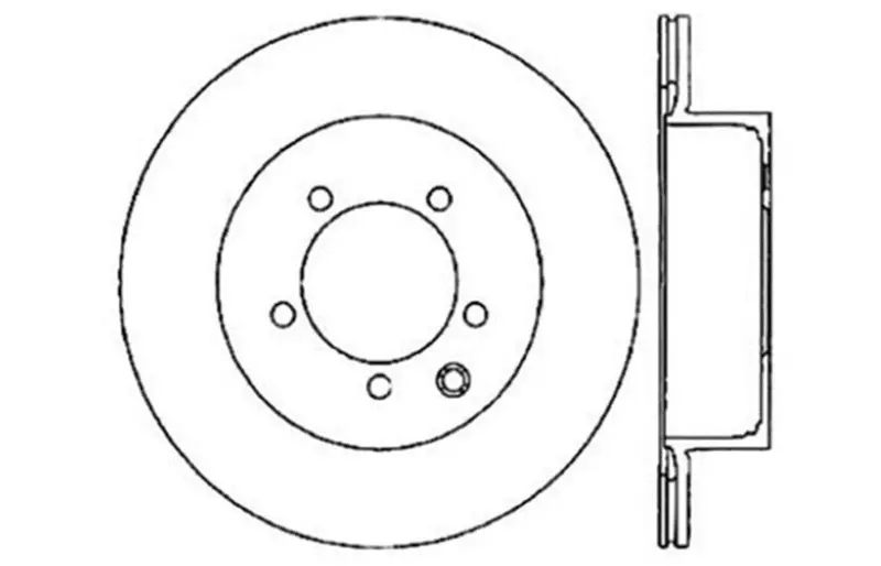 Stoptech 128.42077Cr Cryogenically Treated Rear Right Drilled Brake Rotor 2