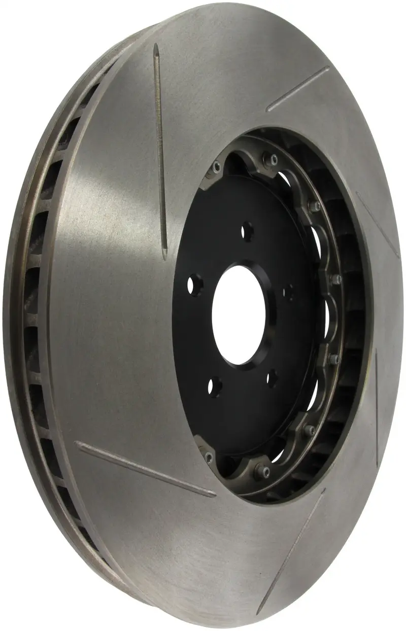 Stoptech 129.42123.16 Aerorotor Two-Piece Drilled Brake Rotor – Rear Right, Black Hat Design 2
