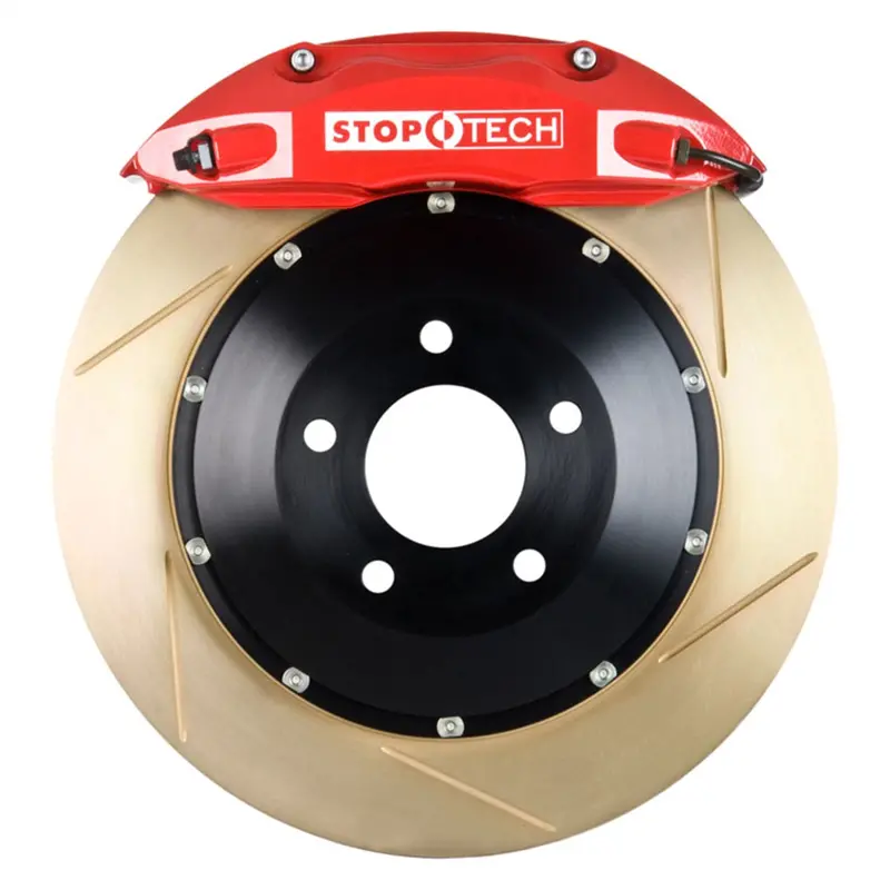 Stoptech Big Brake Kit – Front, Red Calipers With Two-Piece Slotted Rotors (83.061.4700.73) 1