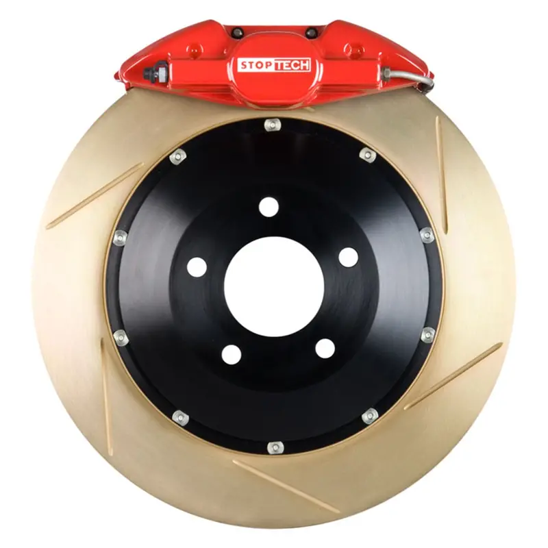Stoptech Big Brake Kit – Rear Upgrade With Red Calipers And Two-Piece Slotted Rotors (83.133.0023.73) 1