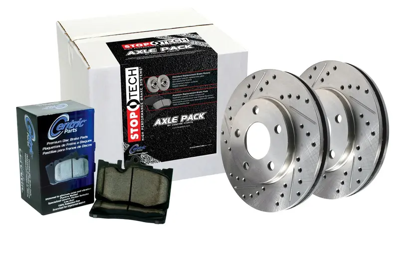 Stoptech Select Sport Rear Brake Kit – Drilled & Slotted Rotors And Pads 1