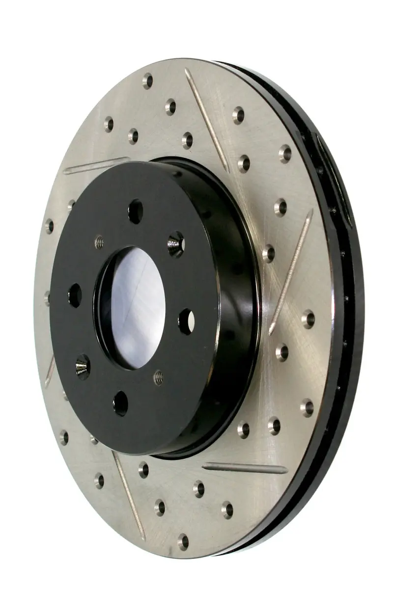 Stoptech Sport Brake Rotor – Drilled & Slotted, Front Left, Part #127.20020L 1