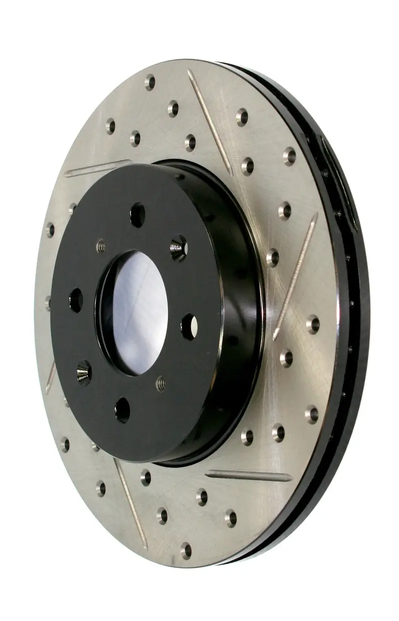 Stoptech Sport Cryo-Treated Front Right Brake Rotor – Drilled & Slotted Design 1