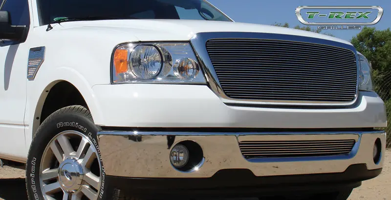 T-Rex Billet Aluminum Grille Insert – Horizontal Pattern, Polished Finish 1