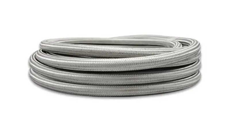 Vibrant Performance 18470 Stainless Steel Braided Ptfe Hose – -10An Size, 150-Foot Roll 1