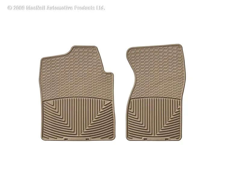 Weathertech All-Weather Floor Mats – Tan Front Set With Custom Fit Design 1