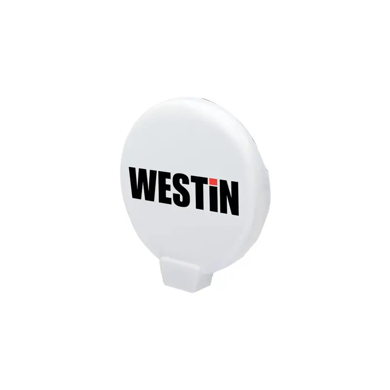 Westin 09-0205C Round Driving Light Cover – Large Size, White Finish 1