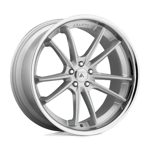 Asanti Ab23 Forged Alloy Wheel – 22X9", 5X115 Bolt Pattern, Brushed Silver Lip, +15Mm Offset 1
